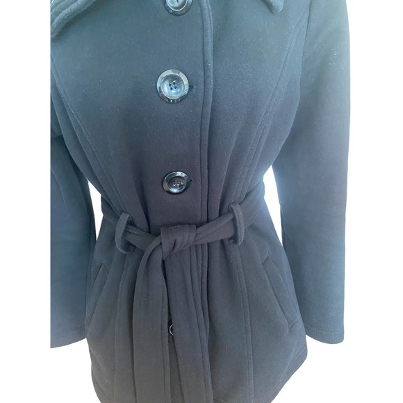 Women’s Contemporary Style Signature Studio Size Medium Black Jacket with belt - Picture 2 of 11
